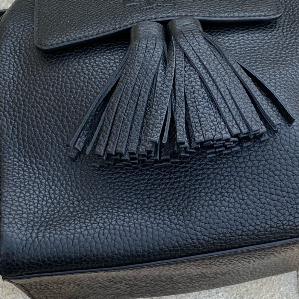 NWT Tory Burch Thea mini backpack black leather - Picture 6 of 7
